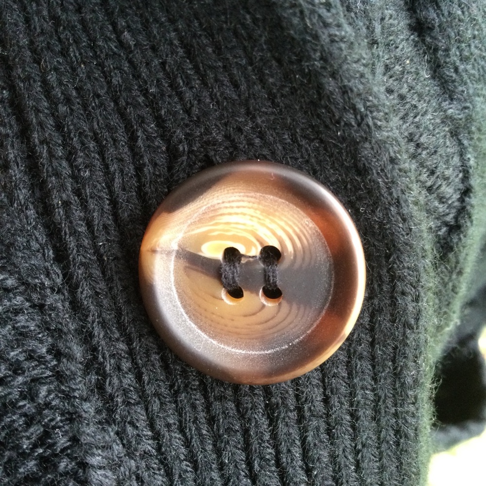 Black Cable Knit Cardigan - Picture 3 of 6